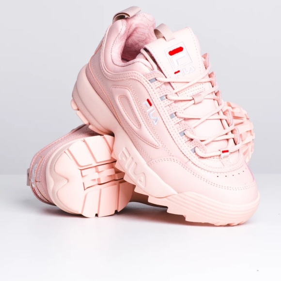 Fila Shoes - Fila Pink Disruptor 2 Lux Leather Sneakers, sz 9.5